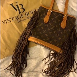 Vintage Boho Louis Vuitton Petit French tote